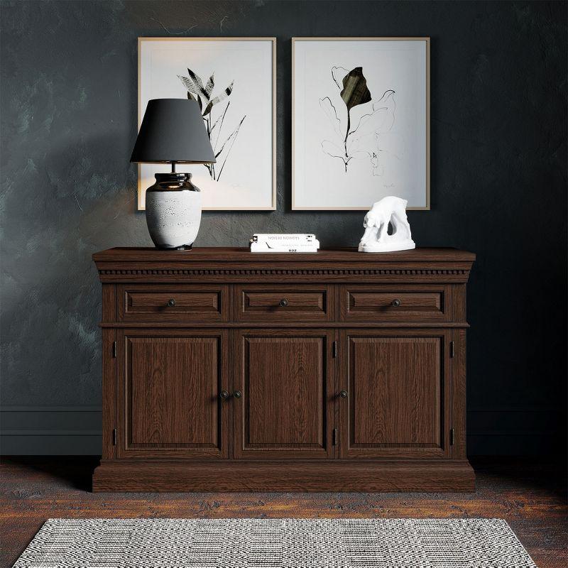 Maven Lane Theo Wooden Sideboard in Antiqued Finish