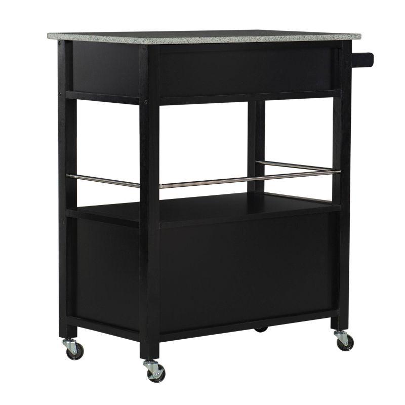 Cameron Kitchen Cart with Granite Top - Linon