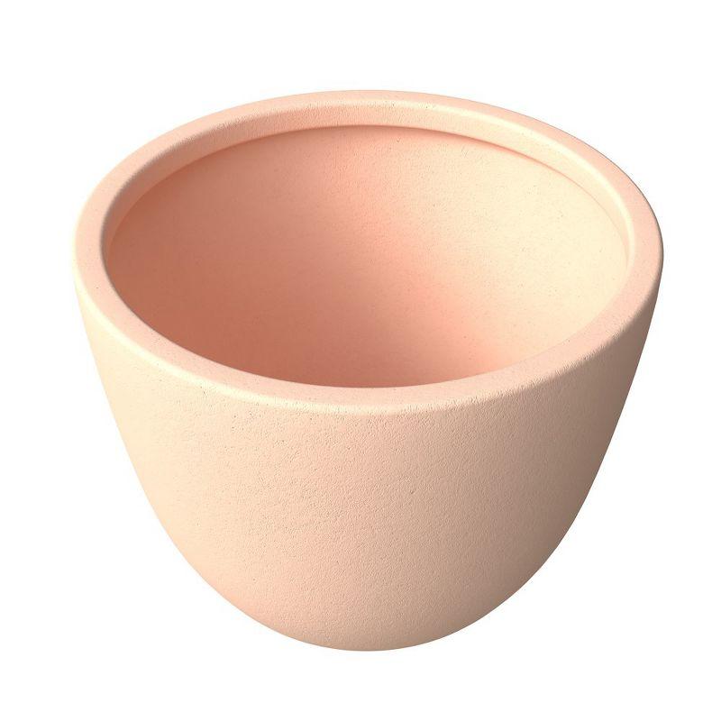 LeisureMod Tapered Round Planter Pot with Drainage Holes for Indoor and Outdoor Dahlia Collection