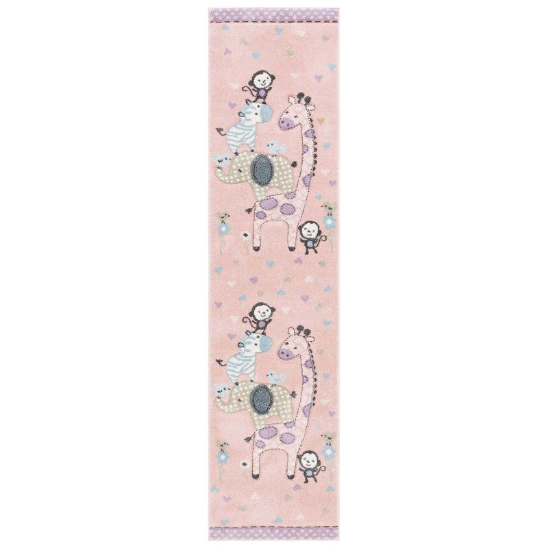 Carousel Kids  CRK120 Loomed Indoor Area Rug - Blush Pink - 2'3"x4' - Safavieh