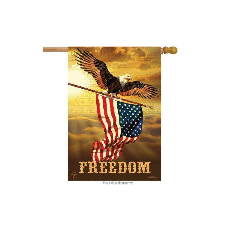 Freedom Eagle Patriotic Polyester House Flag 28" x 40"