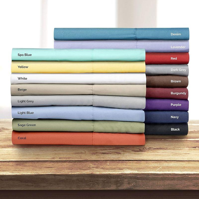CGK Linens Single 100% Cotton Flat Sheet/ Top Sheet 400 Thread Count