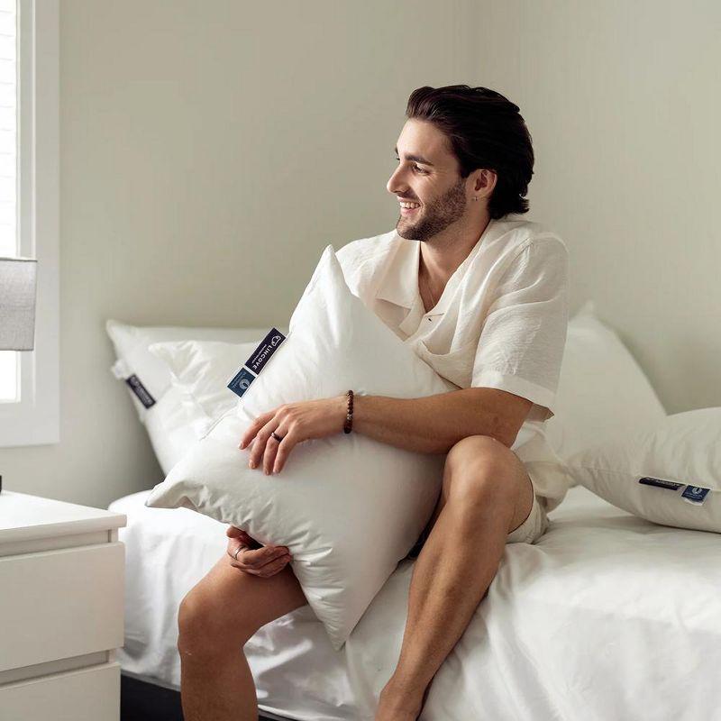 Lincove® Lincove Down & Feather Bed Pillows - Luxury Hotel Collection - 100% Cotton - 2 Pack