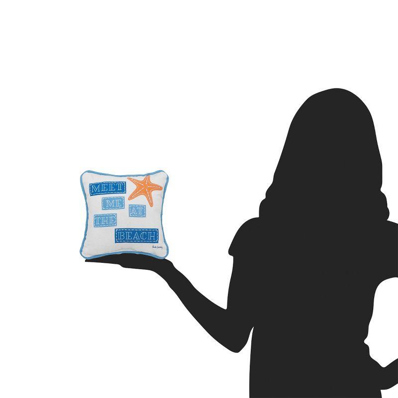 C&F Home Starfish At The Beach Printed and Applique Throw Pillow