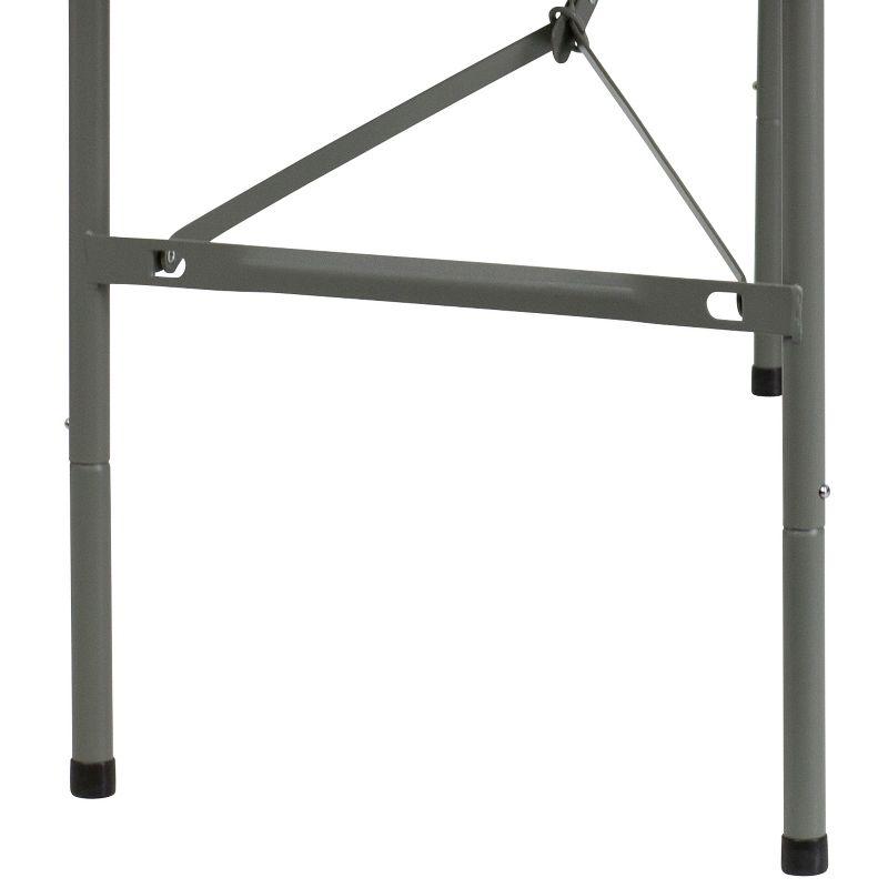 Flash Furniture Noah 30"W x 60"L Bi-Fold Granite White Plastic Folding Table - Banquet Table & Reviews | Wayfair