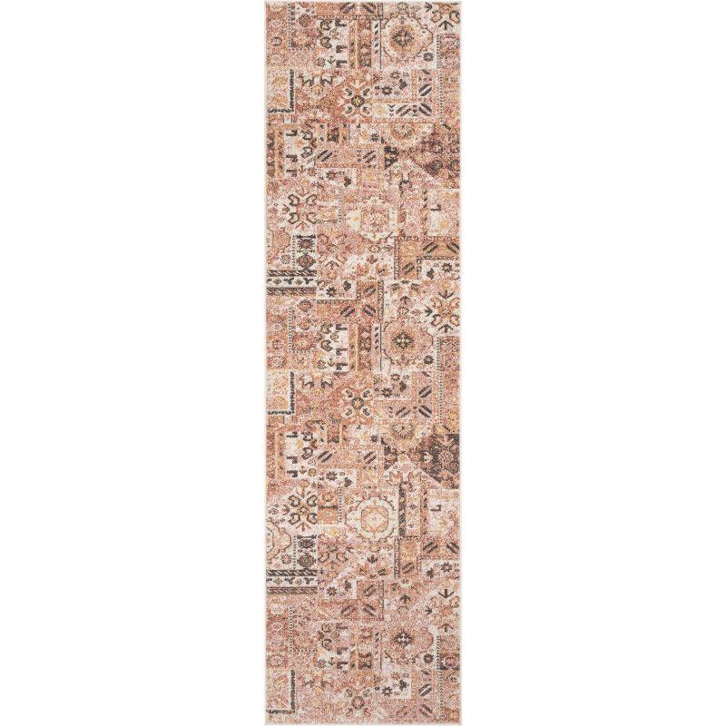 Well Woven Adilah Distressed Bohemian Patchwork 2'7" x 9'10" Runner Rose Pink Area Rug