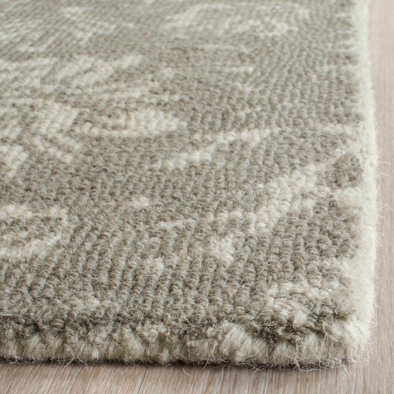 Gray and Sage Hand-Tufted Wool 8' x 10' Area Rug