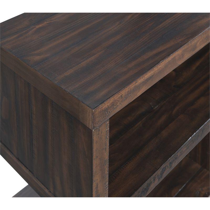 Lexington 70" Solid Wood TV Stand Dark Mocha Brown - Martin Svensson Home