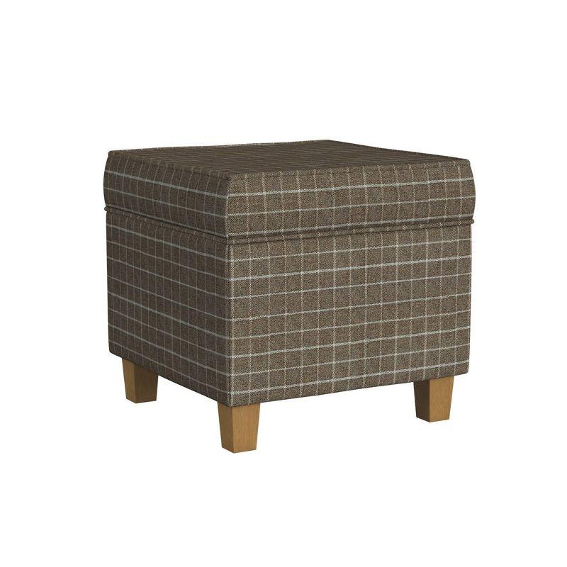 Cole Classics Square Storage Ottoman with Lift Off Top - HomePop