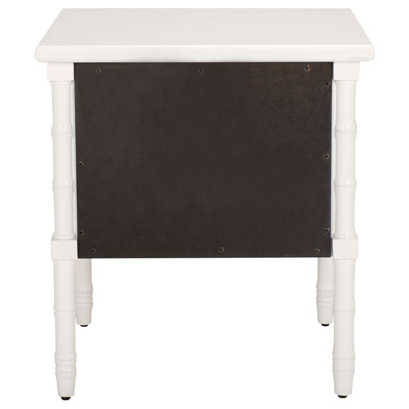 Niah 2 Drawer Nightstand - NST3501 - White/Gold - Safavieh
