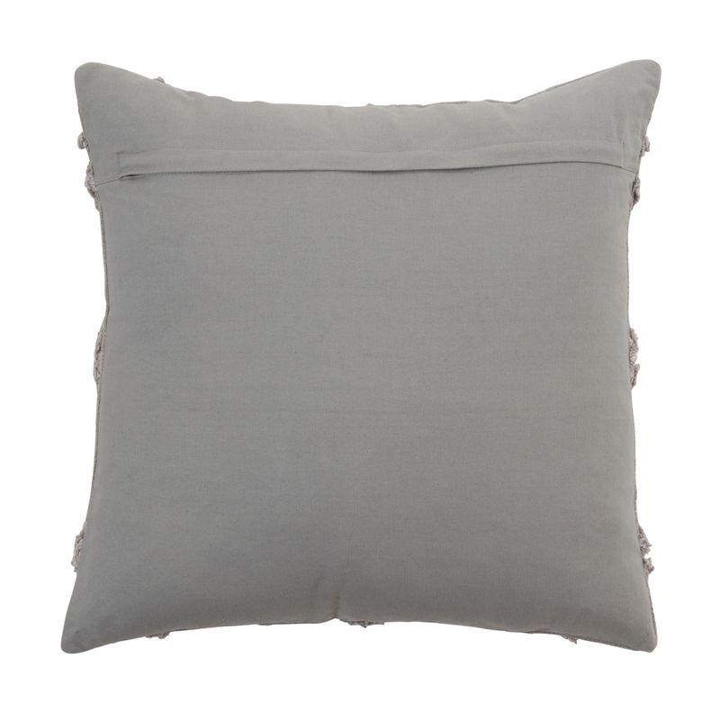 Saro Lifestyle Diamond Design Tufted Poly Filled Pillow