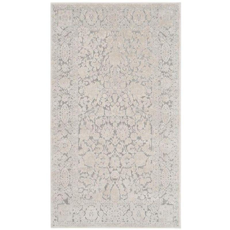 Reflection RFT667 Power Loomed Indoor Area Rug - Light Grey/Cream - 4'x6' - Safavieh.