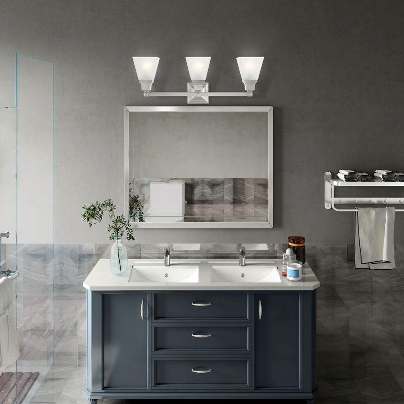 Livex Lighting Mission 3 - Light Vanity in  Brushed Nickel