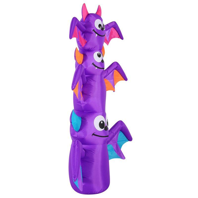 Occasions AIRFLOWZ INFLATABLE BAT STACK  6FT, 6 ft Tall, Purple