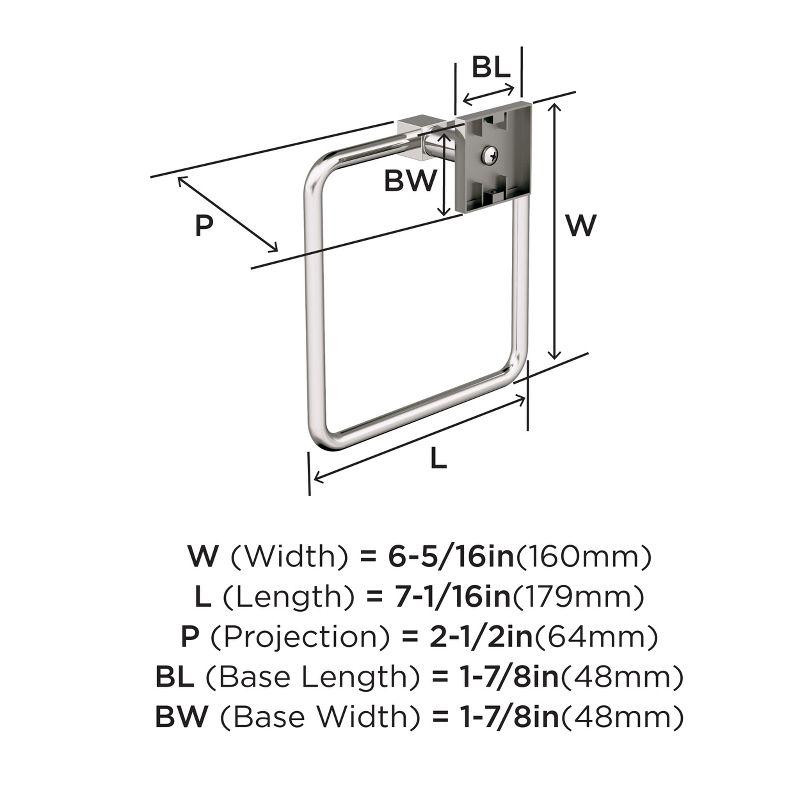 Appoint Polished Nickel Closed Towel Ring