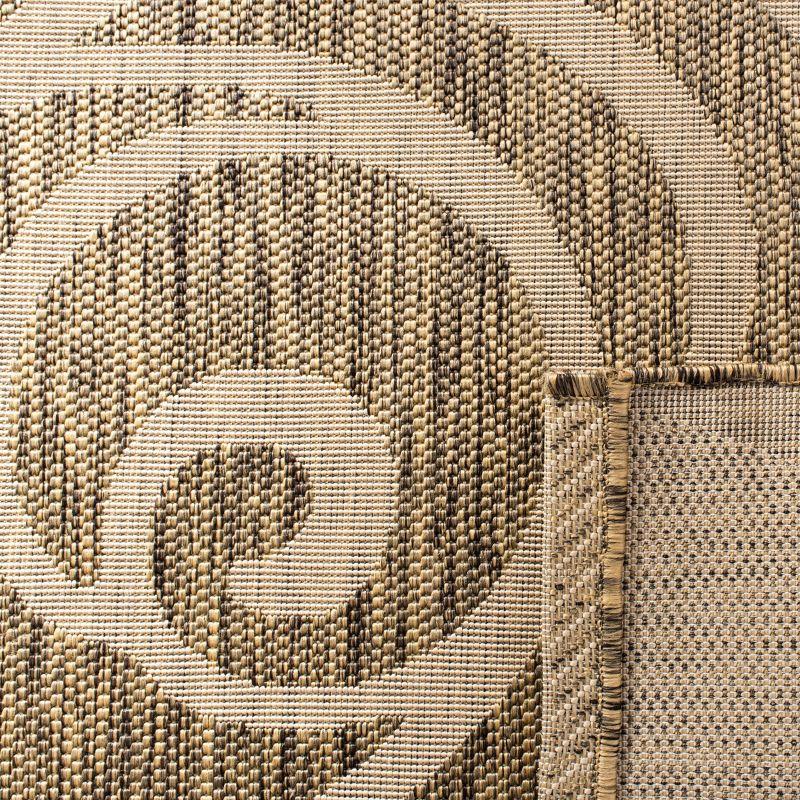 Courtyard CY5141 Power Loomed Indoor/Outdoor Area Rug - Coffee/Sand - 5'3"x7'7" - Safavieh.