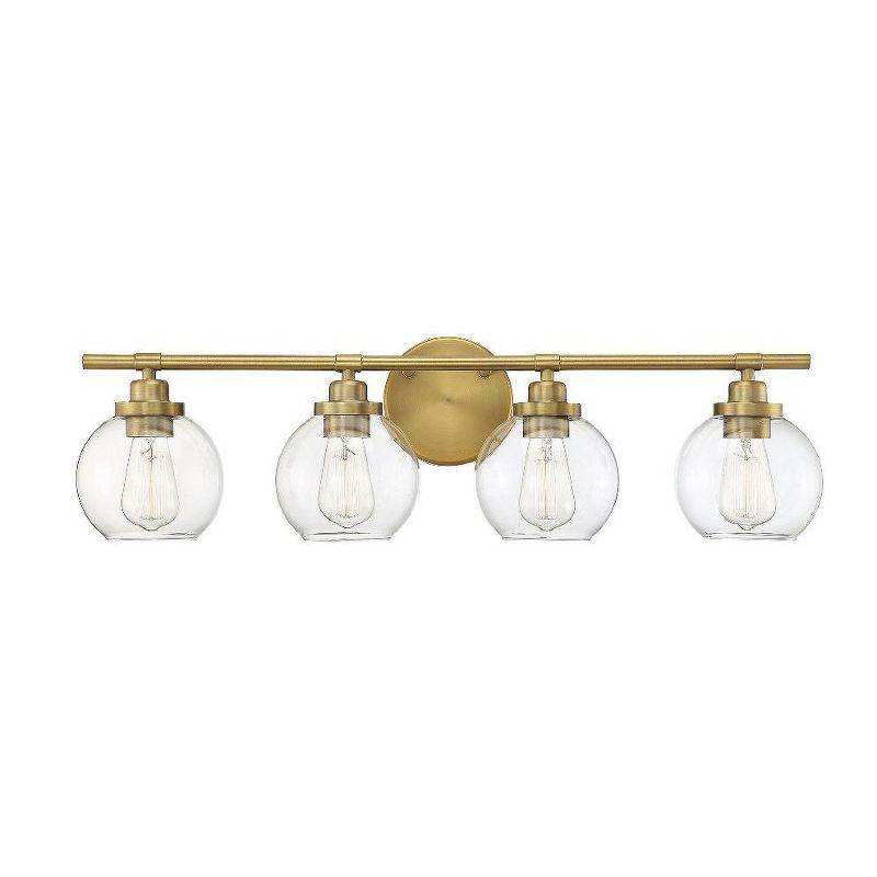 Savoy House Carson 4 - Light Vanity in  Warm Brass