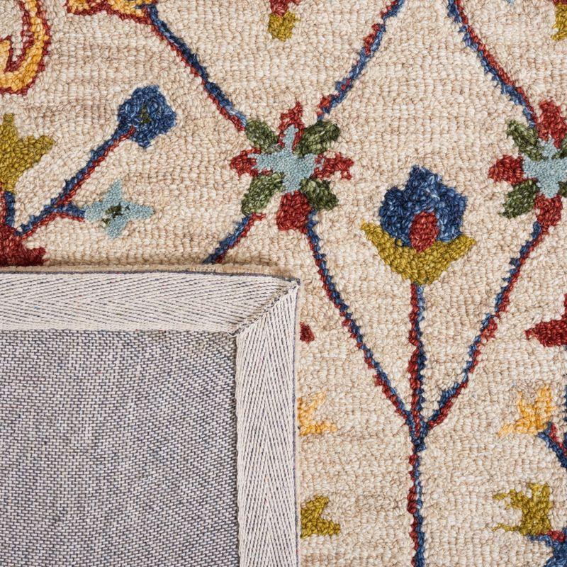 Micro-Loop MLP386 Hand Tufted Indoor Area Rug - Beige/Rust - 8'x10' - Safavieh
