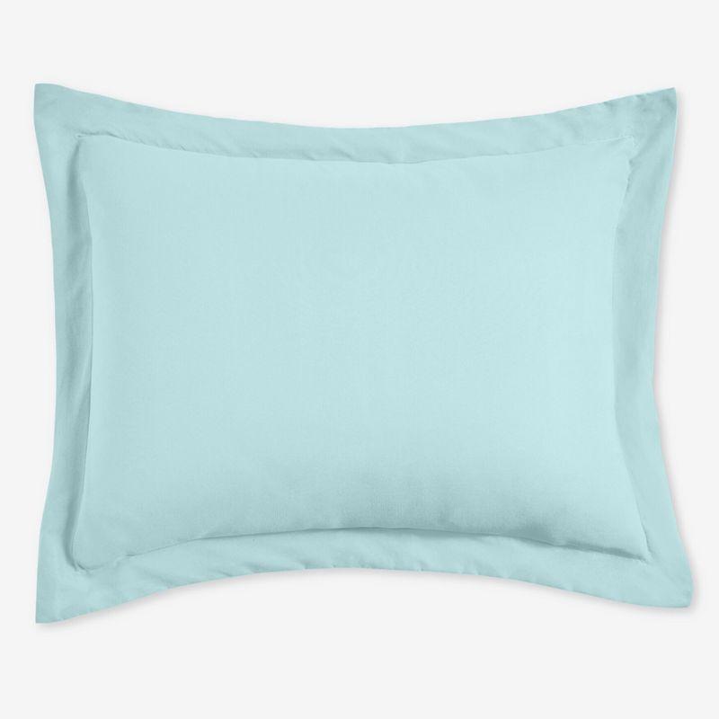 Light Aqua Polyester Standard Sham