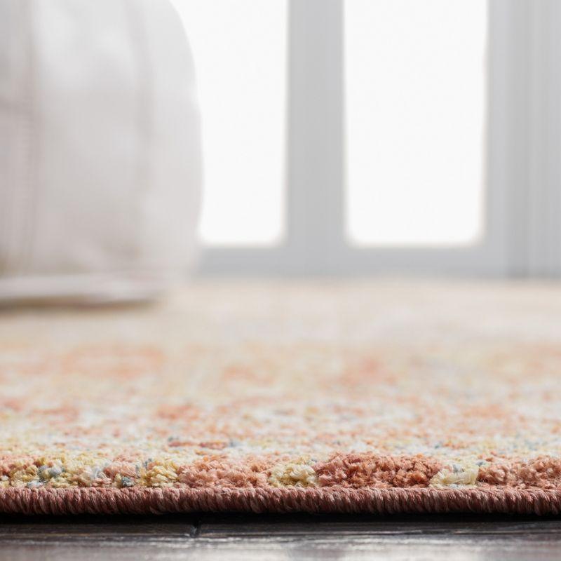 Valencia VAL568 Power Loomed Area Rug - Rust/Aqua - 4'x6'2" - Safavieh.