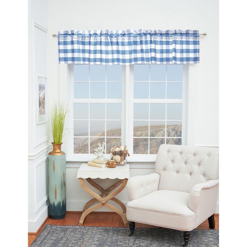 Franklin Cotton Valance Window Treatment (Set of 2)