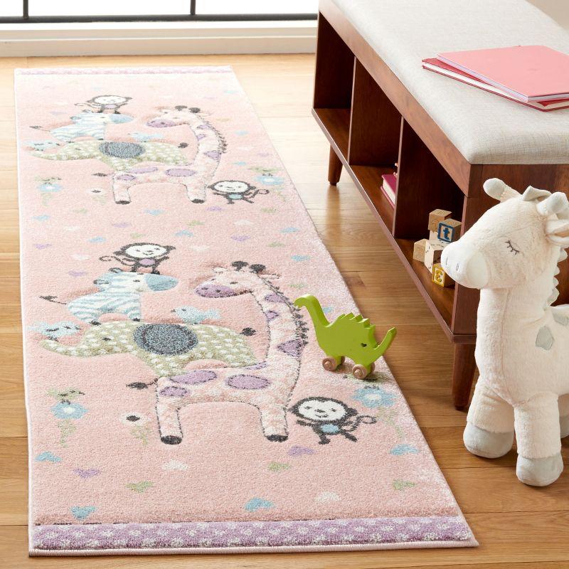 Carousel Kids  CRK120 Loomed Indoor Area Rug - Blush Pink - 2'3"x4' - Safavieh