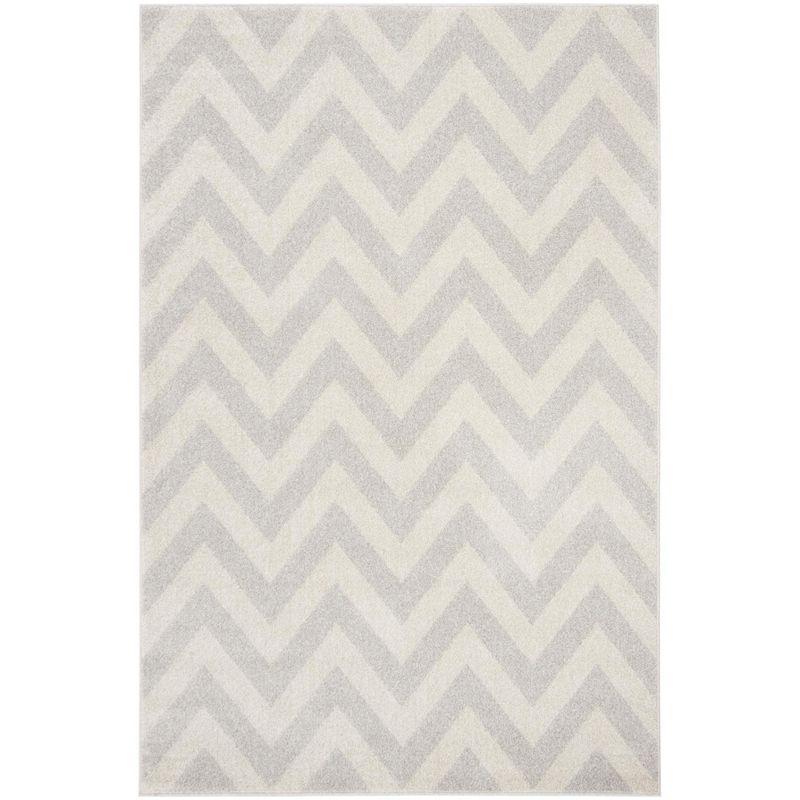 Amherst AMT419 Power Loomed Indoor Area Rug - Light Grey/Beige - 4'x6' - Safavieh