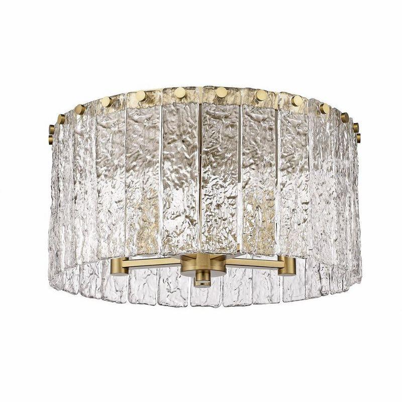 Z-Lite Glacier 5 - Light Flush Mount in  Modern Gold