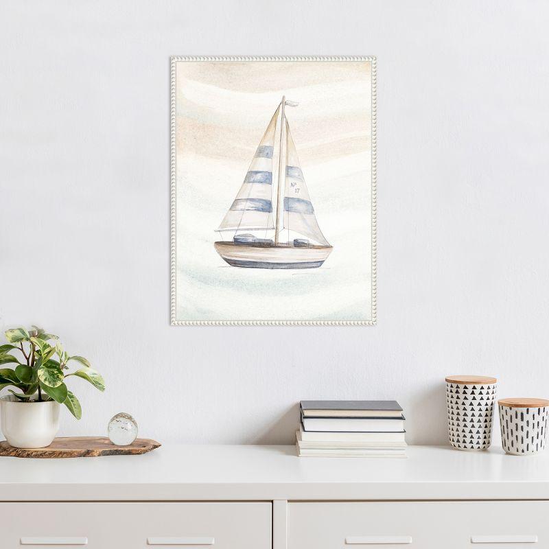 Amanti Art Ocean Oasis Little Sail I by Patricia Pinto Framed Canvas Wall Art