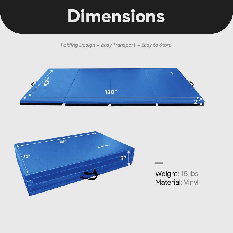 BalanceFrom Fitness BalanceFrom Fitness All Purpose Folding Gymnastics Gym Exercise Mat for Yoga, Aerobics, Pilates, and Martial Arts