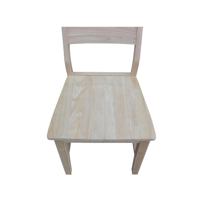 International Concepts Set of Two Aspen Panel Chairs