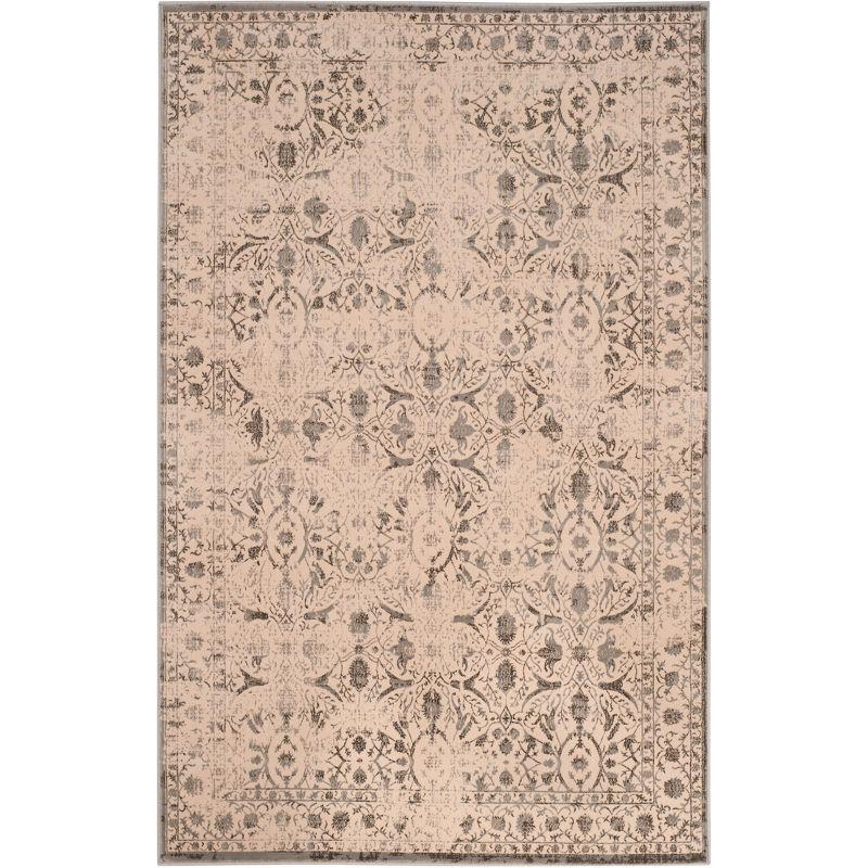Brilliance BRL502 Power Loomed Area Rug - Cream/Grey - 5'1"x7'6" - Safavieh.