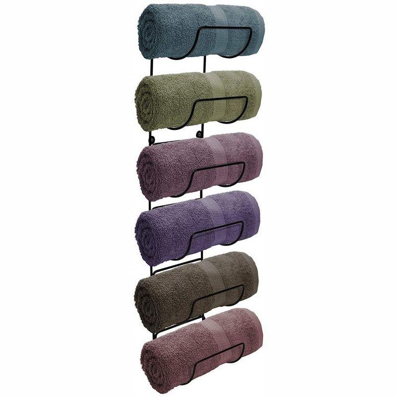 Sorbus 6-Tier Wall Mounted Metal Towel Rack