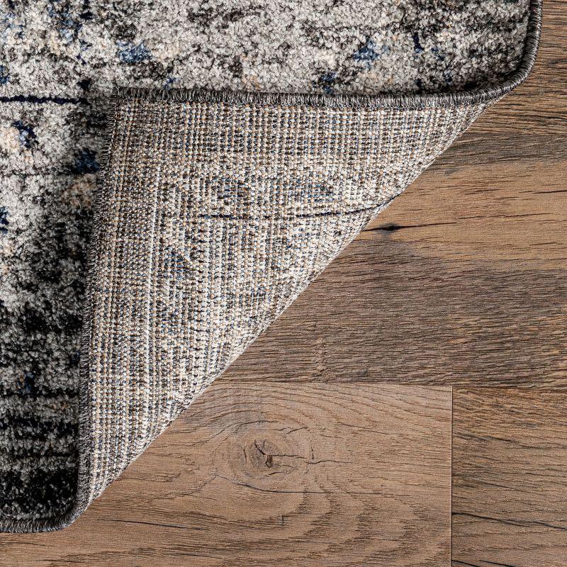 Nuloom Doris Geometric 9x12 Indoor Area Rug for Living Room Bedroom Dining Room Kitchen, Grey/Ivory