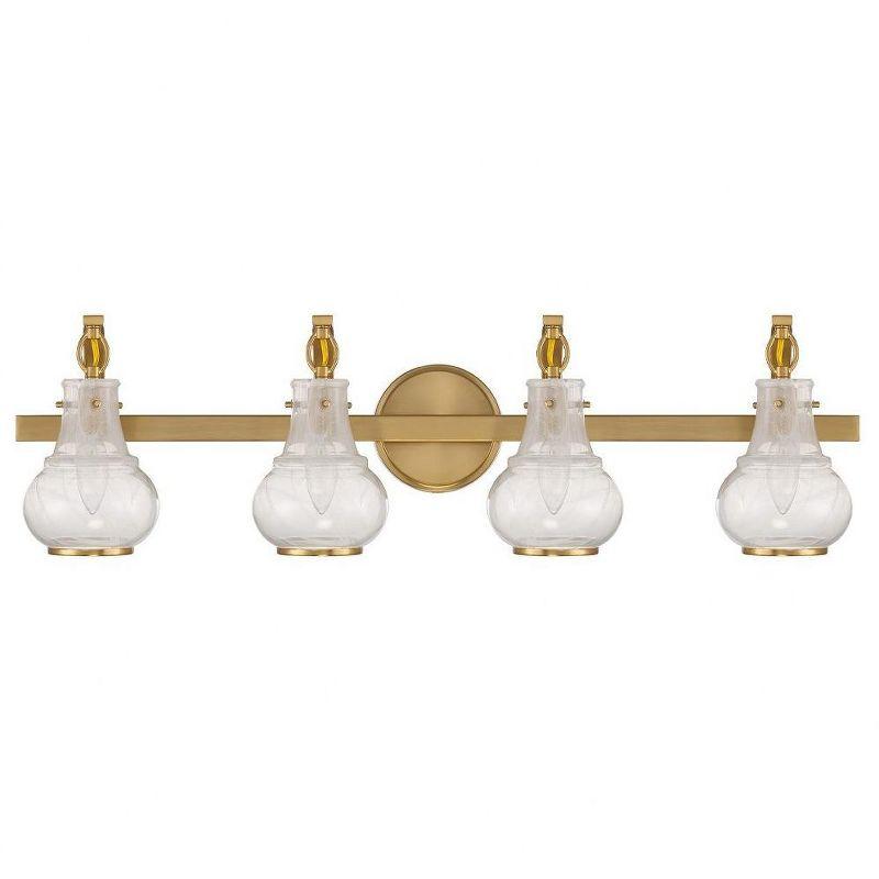 Savoy House Adams 4 - Light Vanity in  Warm Brass