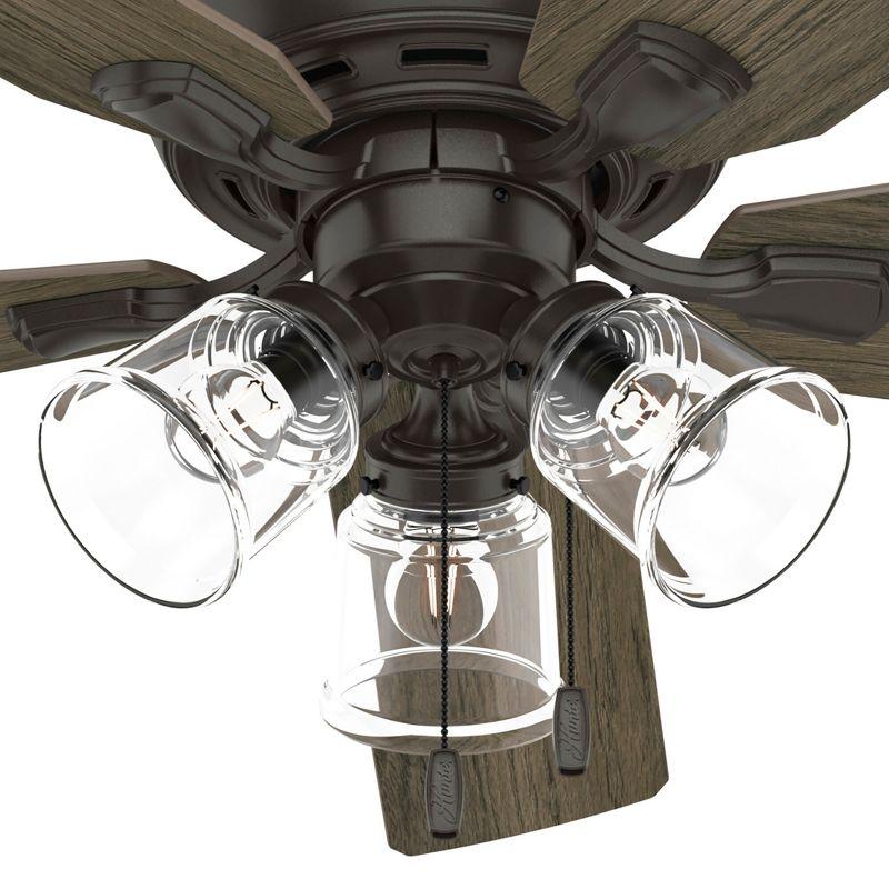 Hunter Fan 52" Rosner 5 - Blade Ceiling Fan With Lights and Pull Chains