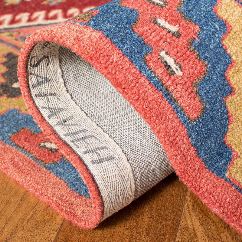Aspen APN803 Hand Tufted Runner Rug - Red/Blue - 2'3"x9' - Safavieh.