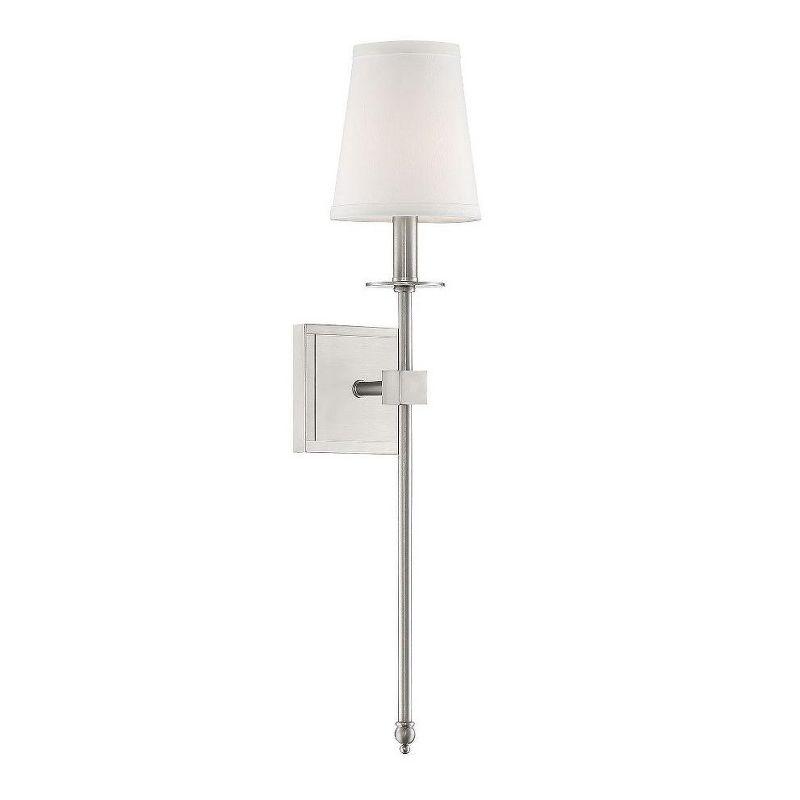 Savoy House Monroe 1 - Light Wall Light in  Satin Nickel