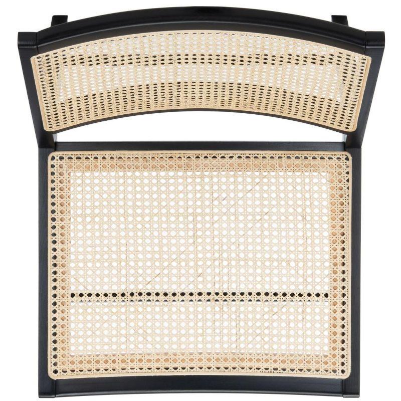 Auckland Rattan Accent Chair - SFV4102 - Black/Natural - Safavieh Couture