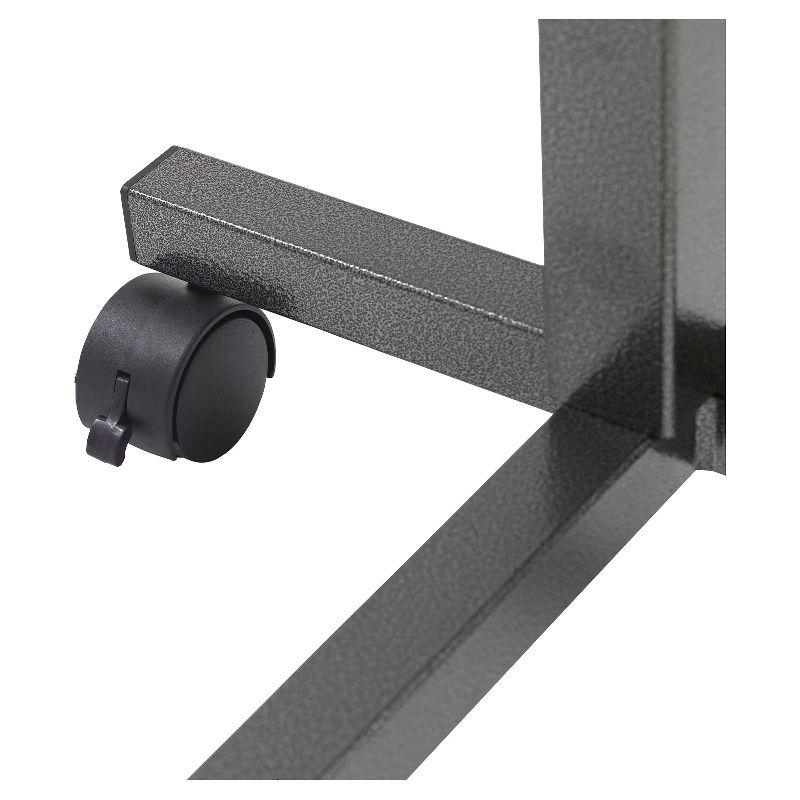 Drive Medical Non Tilt Top Overbed Table, Silver Vein