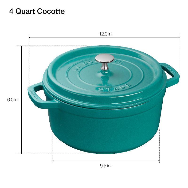 Staub Cast Iron 4-qt Round Cocotte