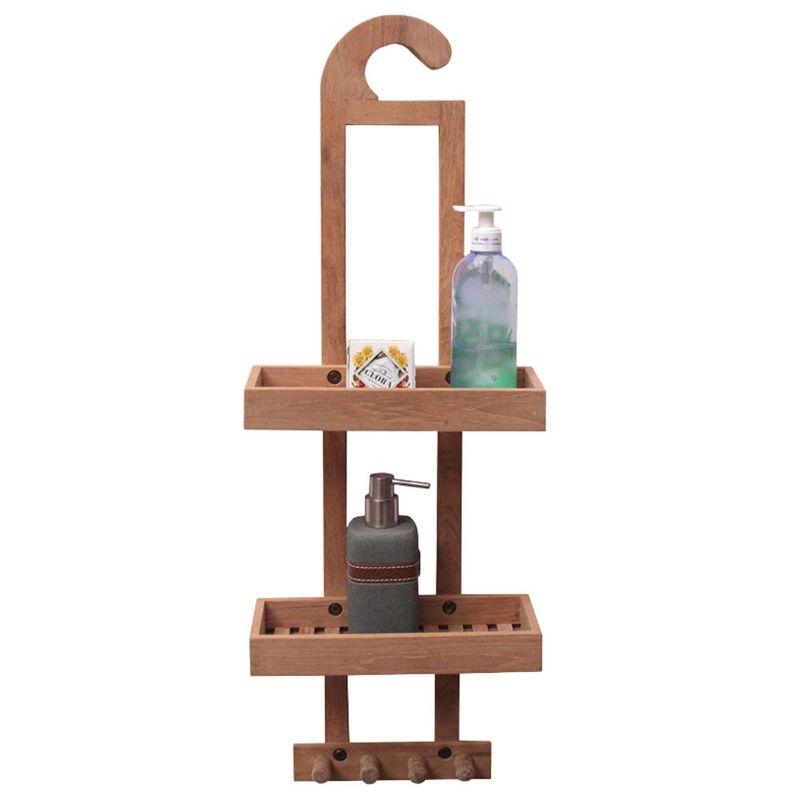 Nordic Teak Natural Shower Caddy - Beige