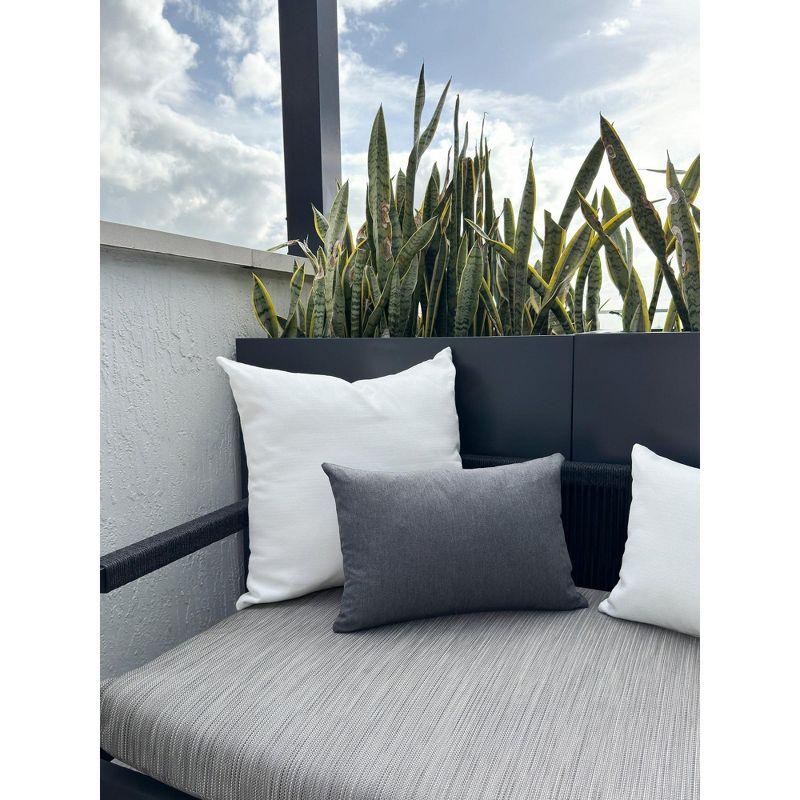 Essential Dark Grey Indoor Outdoor Pillow