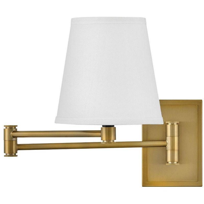 Janis Single Light Steel Dimmable Plug-in Swing Arm Sconce