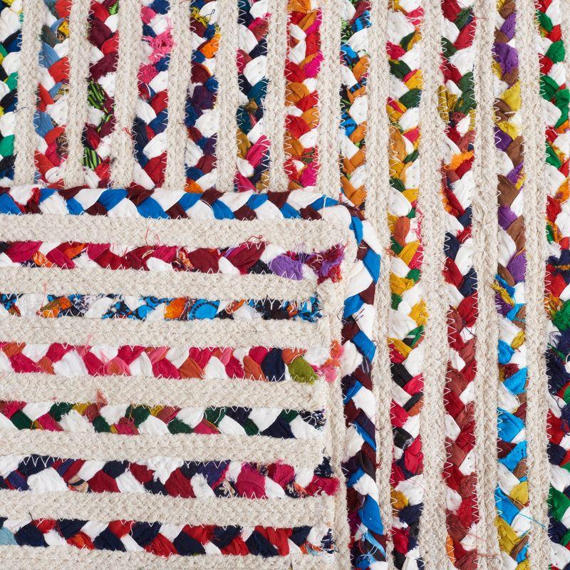 Braided BRD261 Hand Braided Runner Rug - Ivory/Multi - 2'3"x9' - Safavieh.