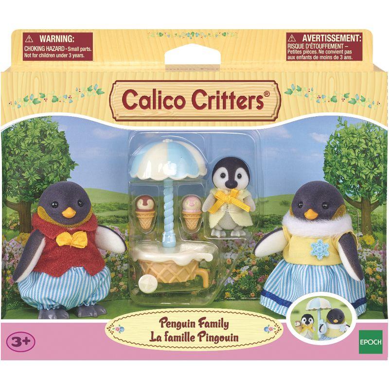 Calico Critters Waddle Penguin Family, Set of 3 Collectible Doll Figures