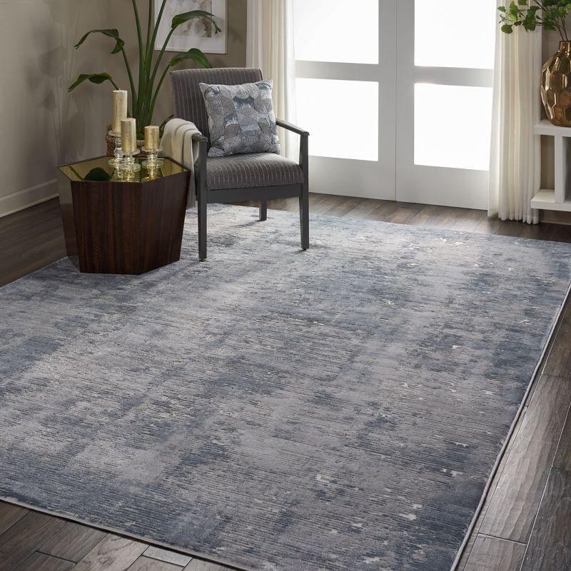 Nourison Rustic Textures Painterly Indoor Rug Grey 9'3" x 12'9"