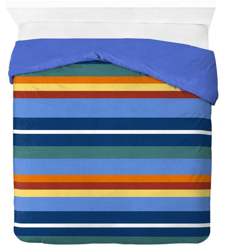 Saturday Park Saturday Park Vintage Stripe 100% Organic Cotton Duvet Cover & Sham Set