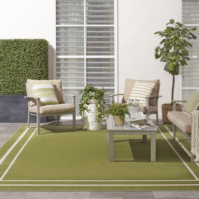 Nourison Essentials Bordered Indoor Outdoor Area Rug