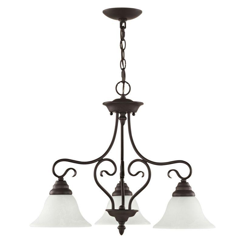 Livex Lighting Coronado 3 - Light Chandelier in  Bronze